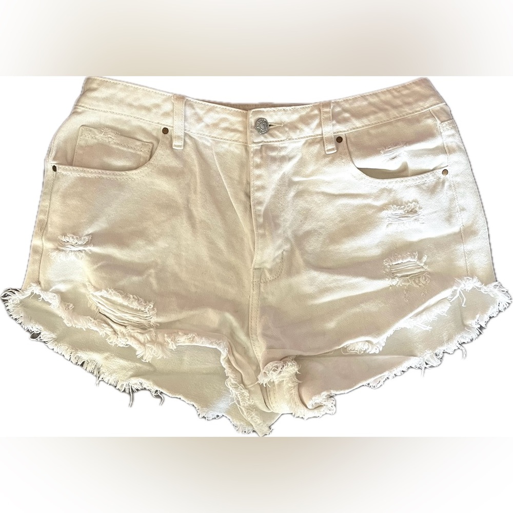 PacSun White High Rise Festival Shorts Size 29